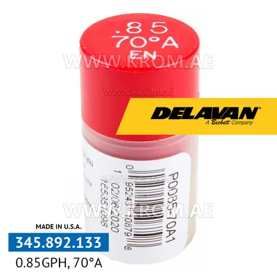 Delavan 0.85GPH, 70A (1) nozzle