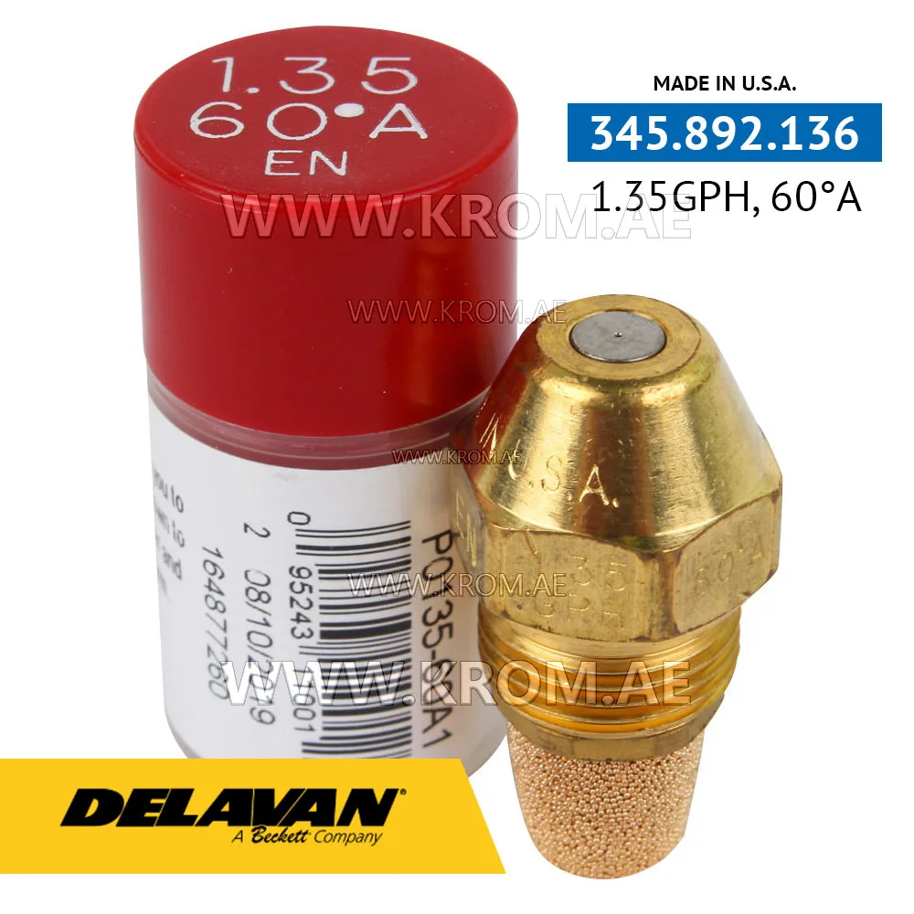 Delavan 1.35GPH, 60A (1) nozzle