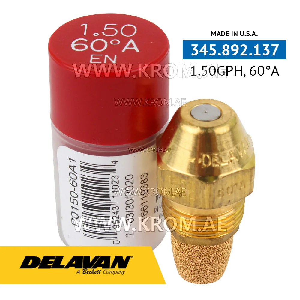 Delavan 1.50GPH, 60A (1) nozzle