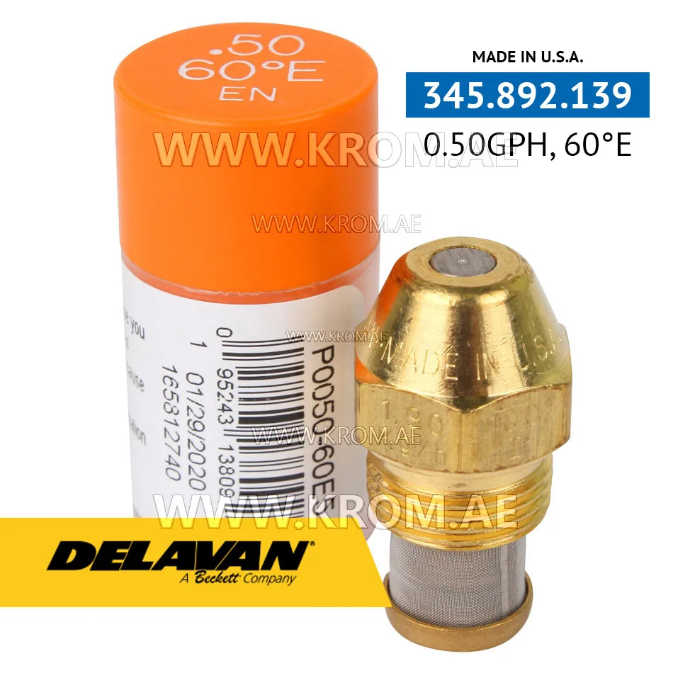 Delavan 0.50GPH, 60E (5) nozzle