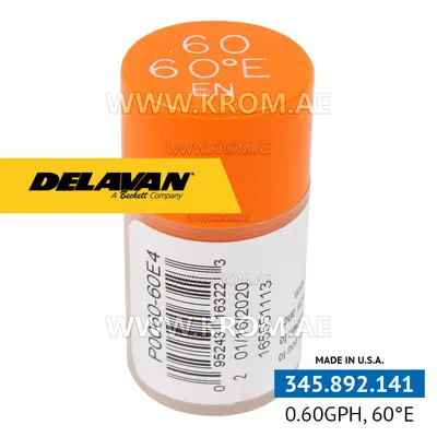 Delavan 0.60GPH, 60E (4) nozzle