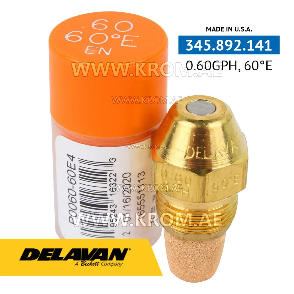 Delavan 0.60GPH, 60E (4) nozzle