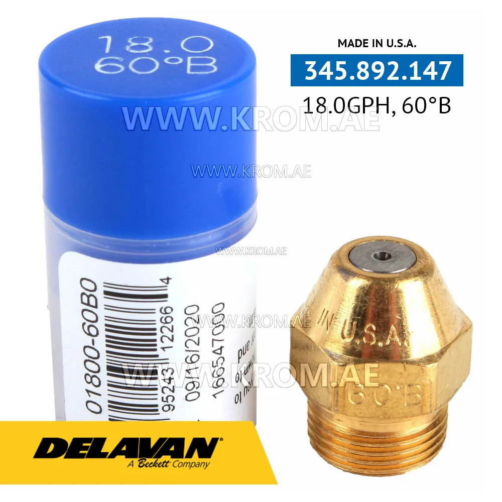 Delavan 18.00GPH, 60B (0) nozzle