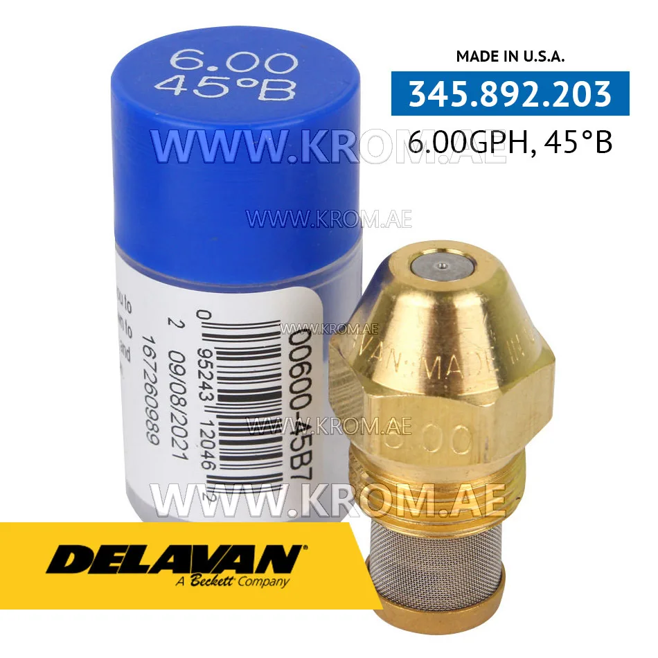 Delavan 6.00GPH, 45B (7) nozzle
