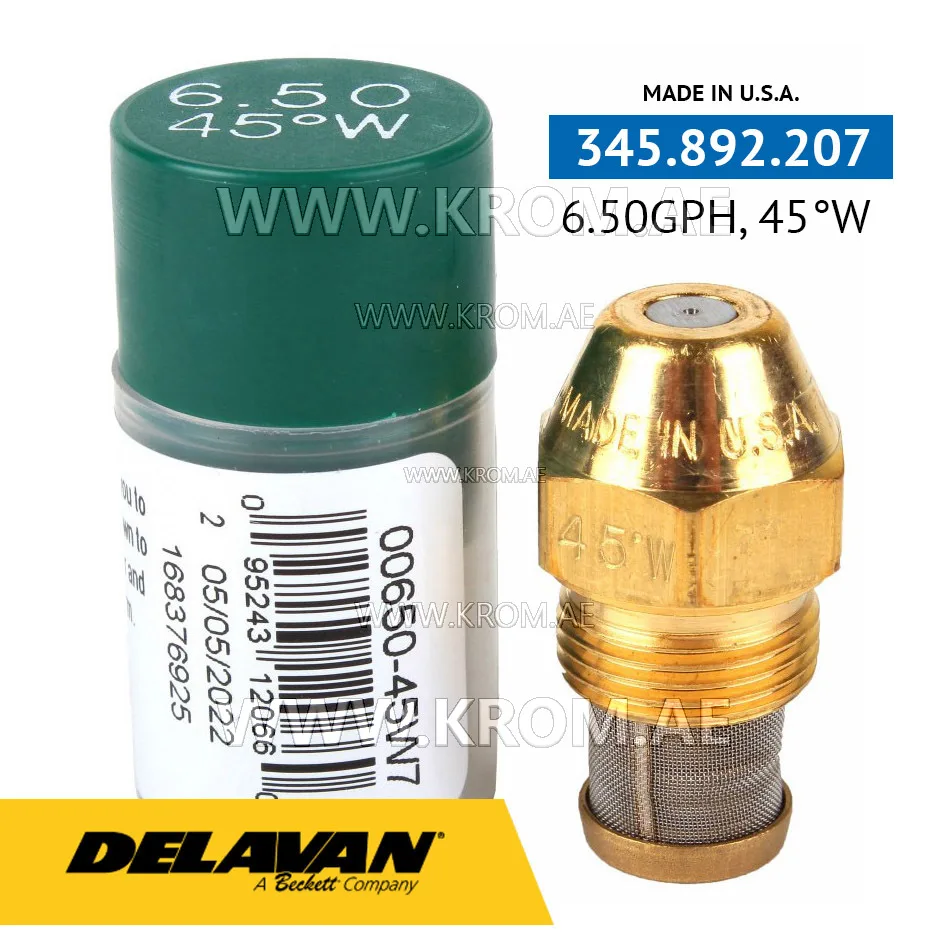 Delavan 6.50GPH, 45W (7) nozzle
