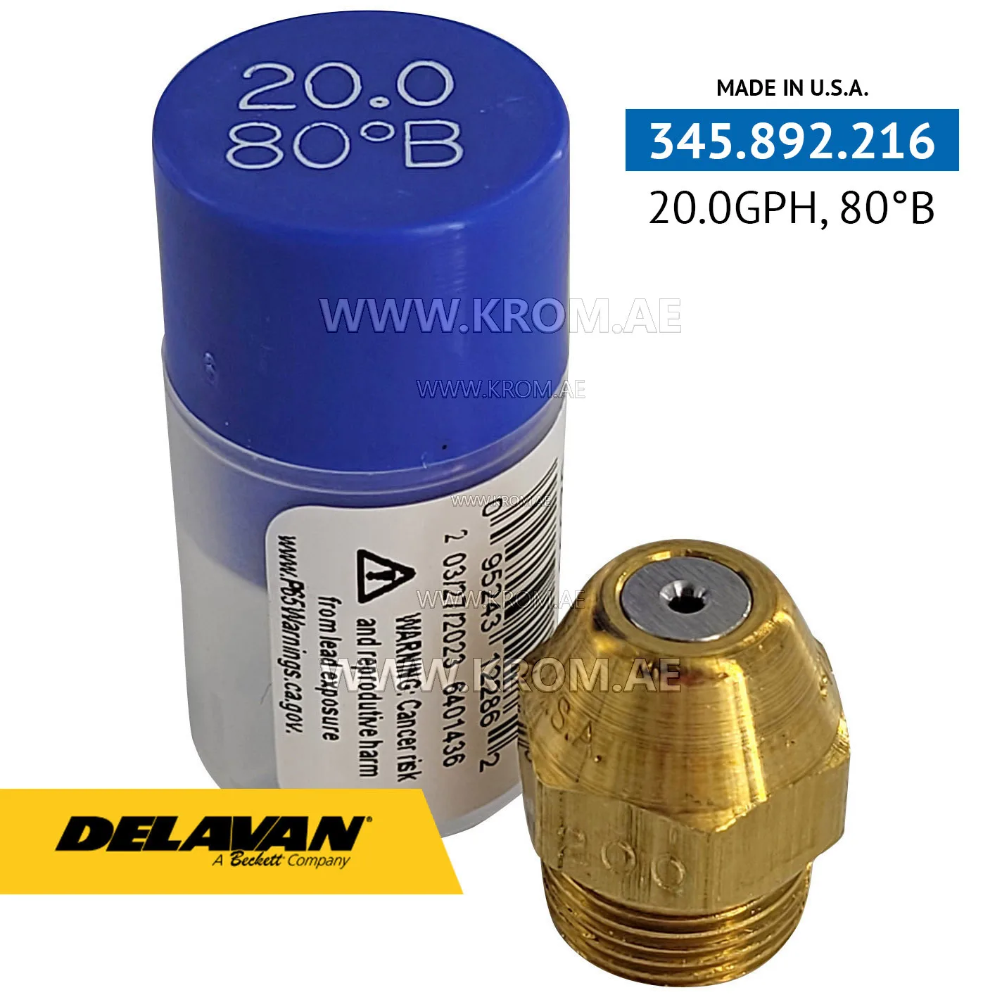 Delavan 20.00GPH, 80B nozzle