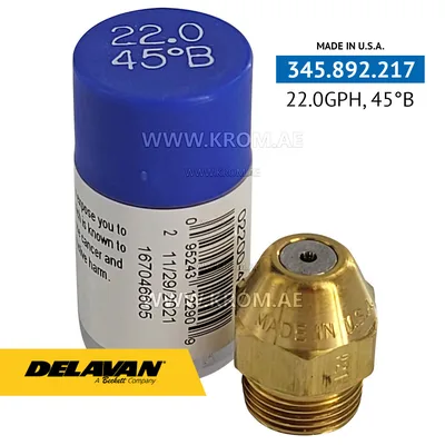 Delavan 22.00GPH, 45B nozzle