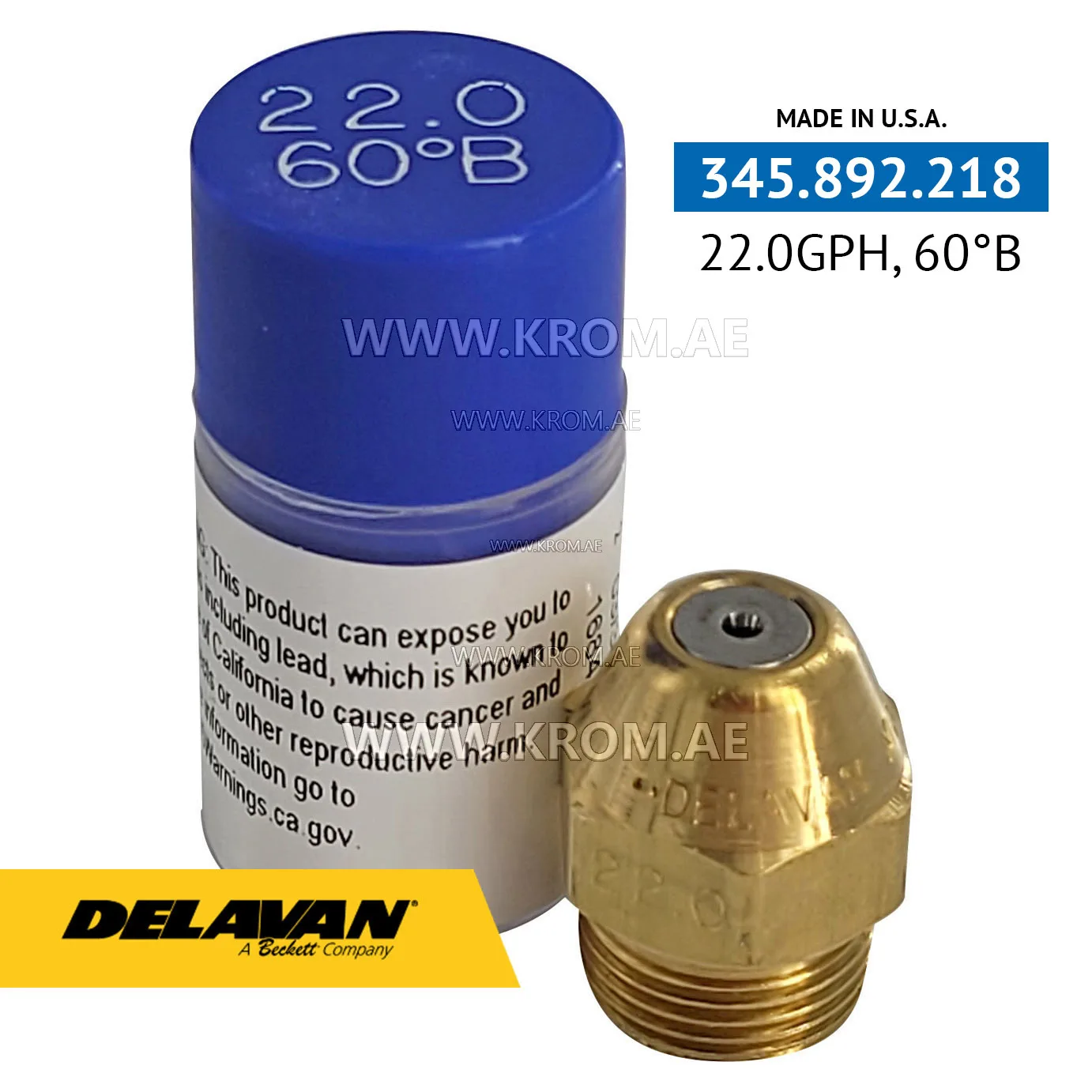 Delavan 22.00GPH, 60B nozzle