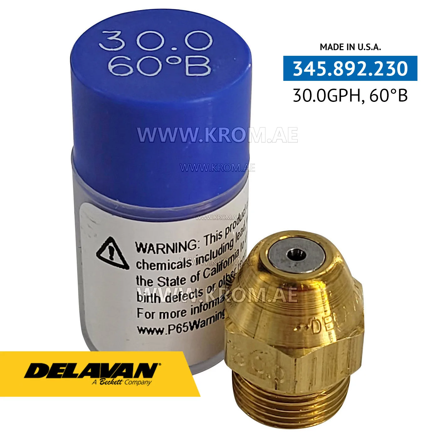 Delavan 30.00GPH, 60B nozzle