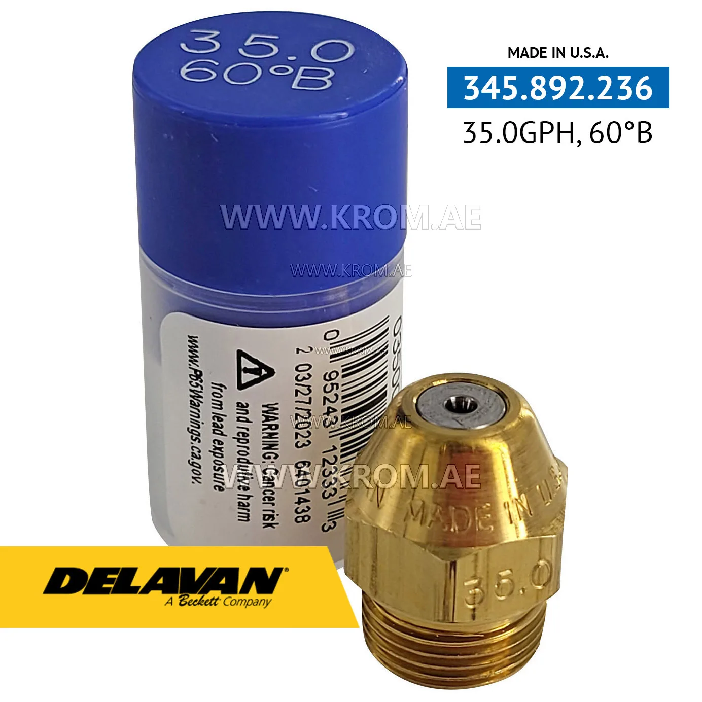 Delavan 35.00GPH, 60B nozzle