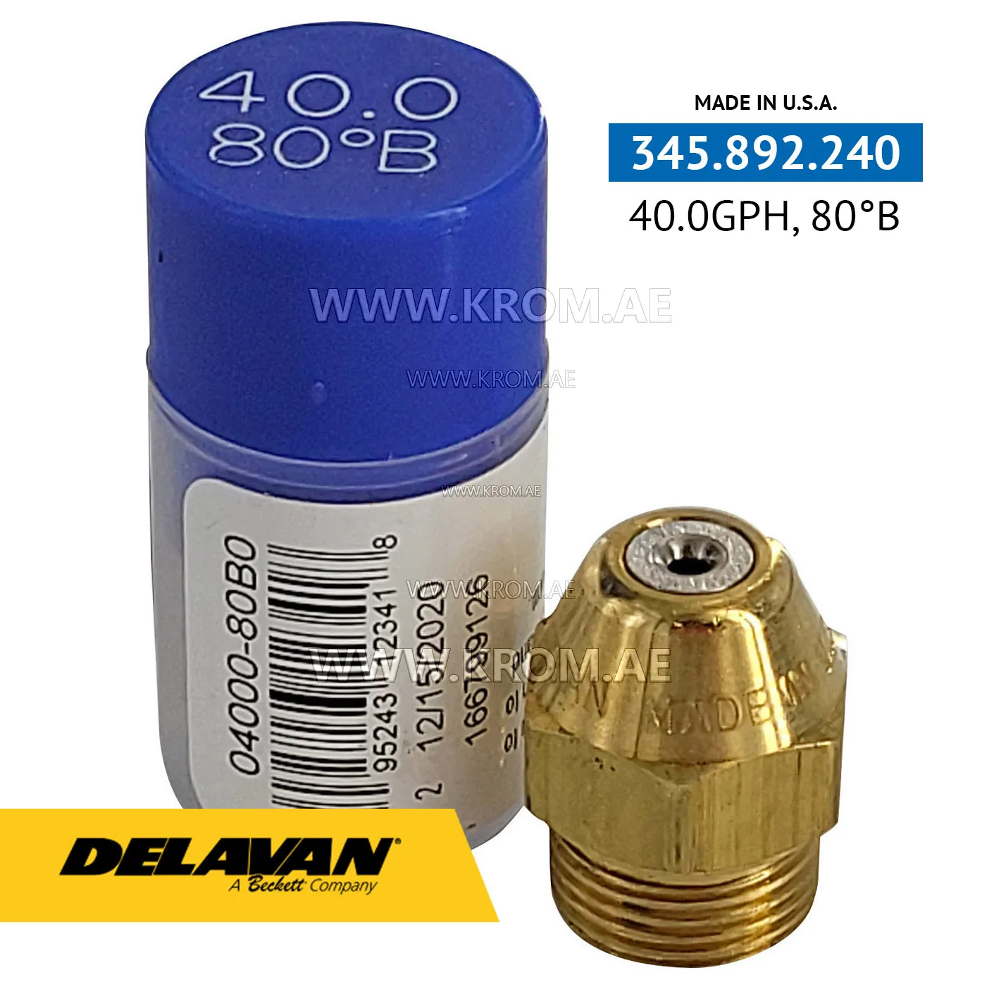Delavan 40.00GPH, 80B nozzle