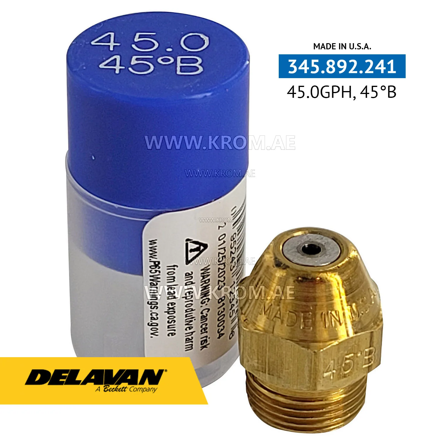 Delavan 45.00GPH, 45B nozzle