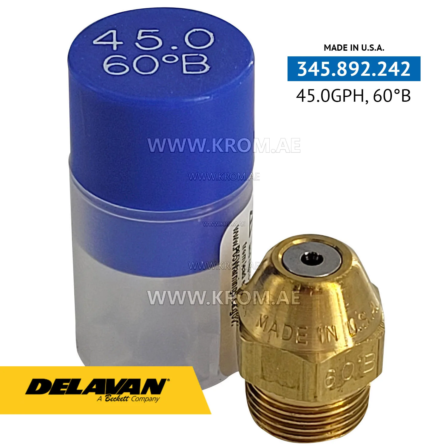 Delavan 45.00GPH, 60B nozzle