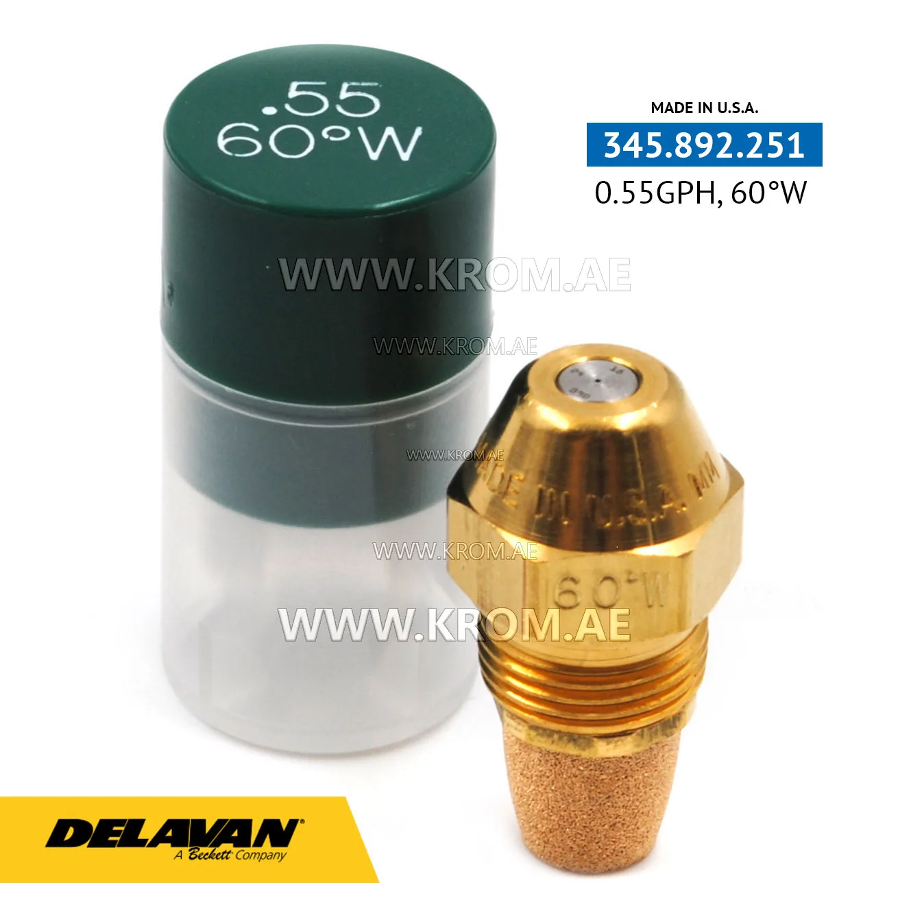 Delavan 0.55GPH, 60W nozzle