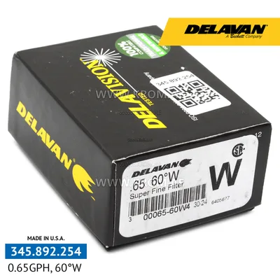 Delavan 0.65GPH, 60W nozzle