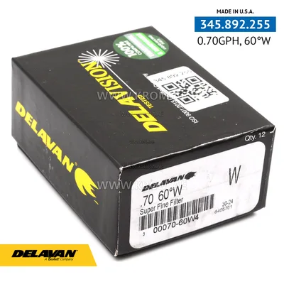 Delavan 0.70GPH, 60W nozzle