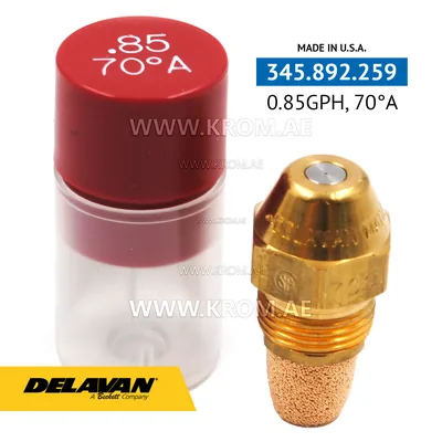 Delavan 0.85GPH, 70A nozzle
