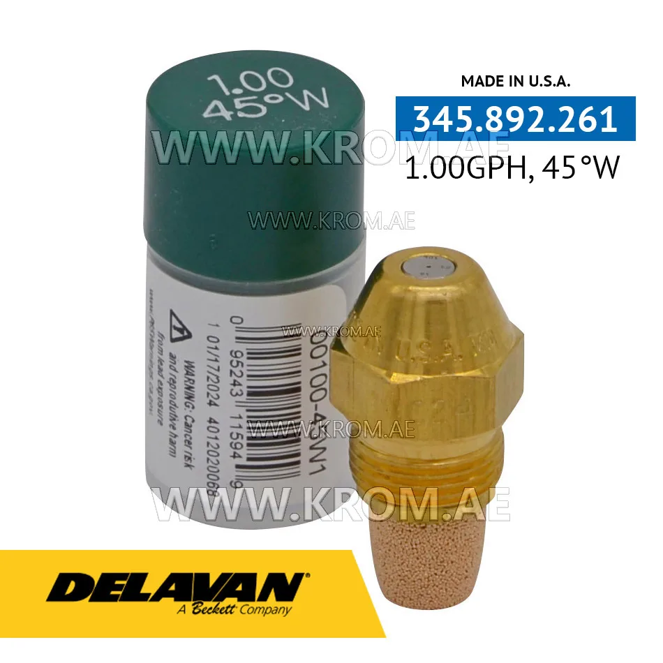 Delavan 1.00GPH, 45W nozzle