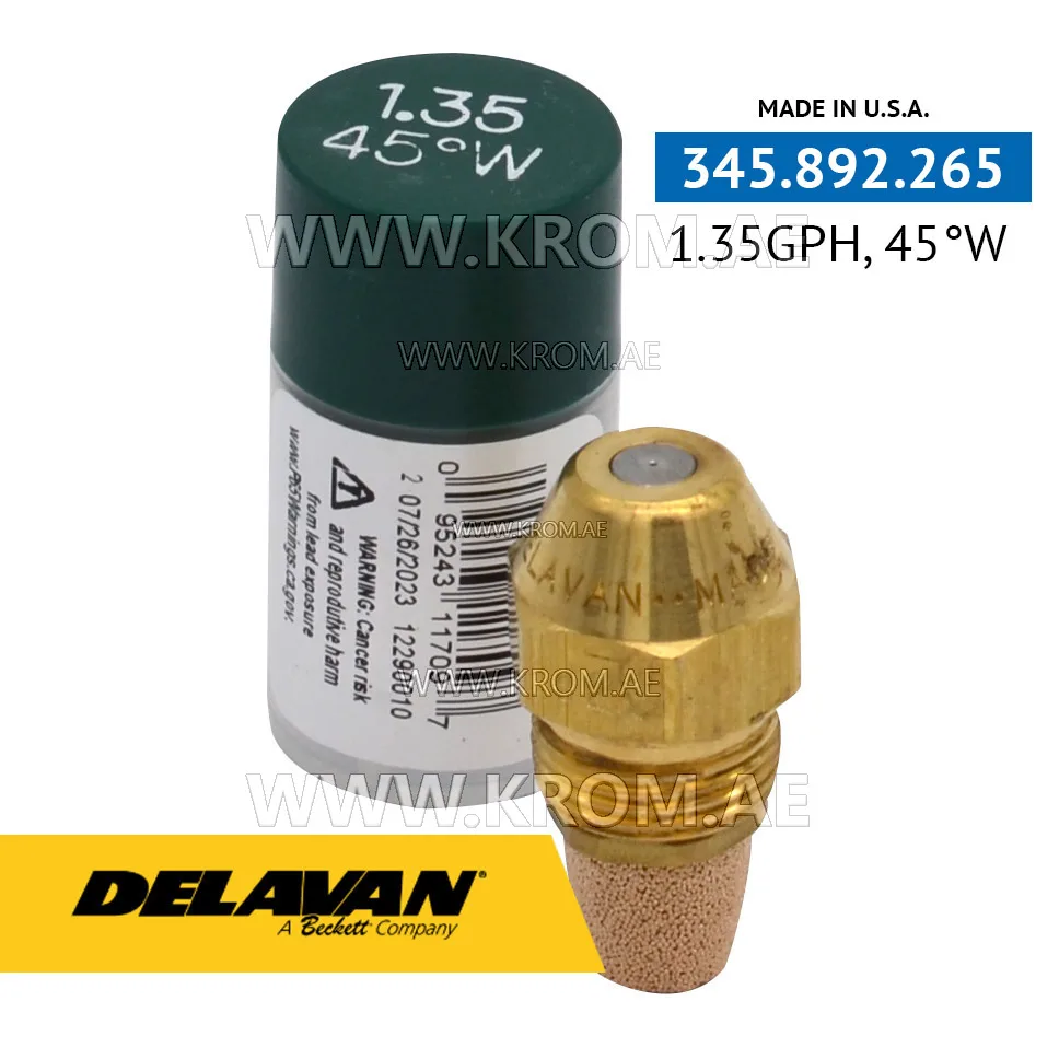 Delavan 1.35GPH, 45W nozzle