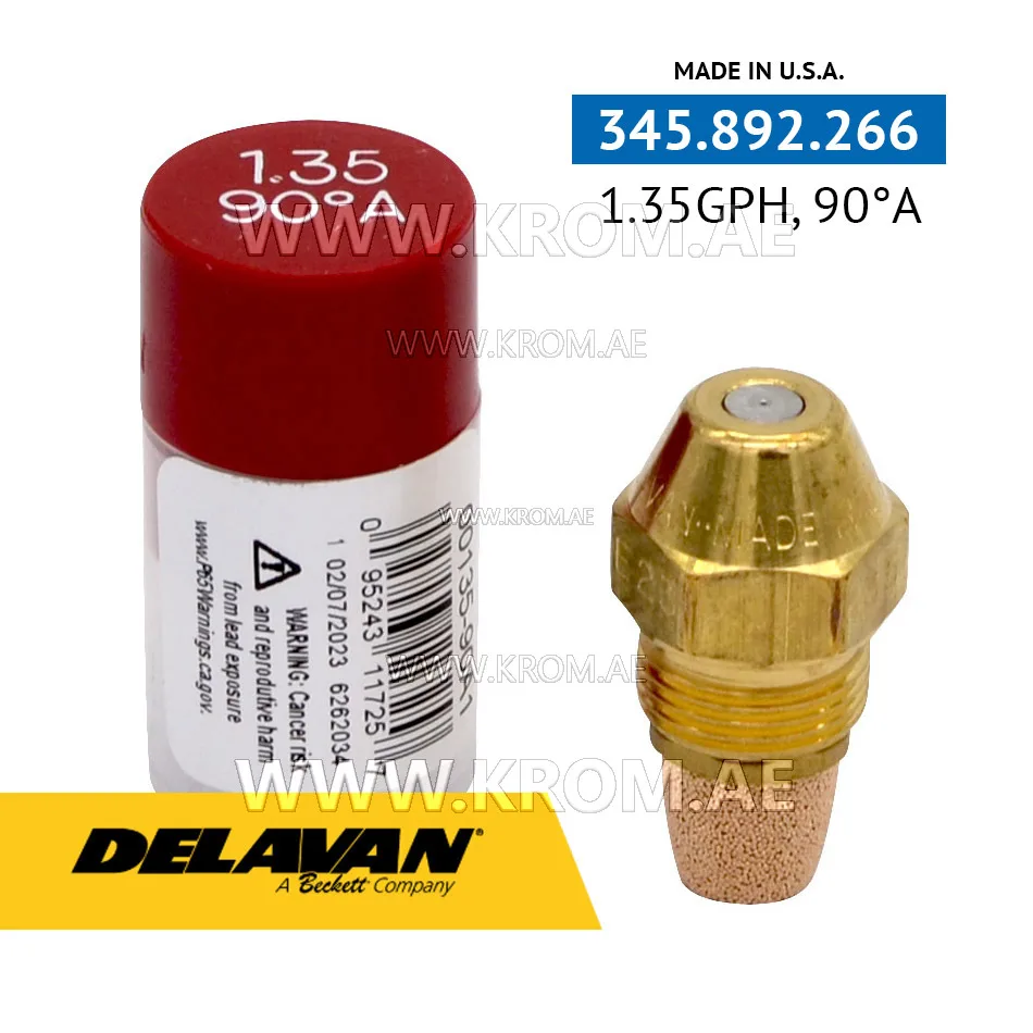 Delavan 1.35GPH, 90A nozzle