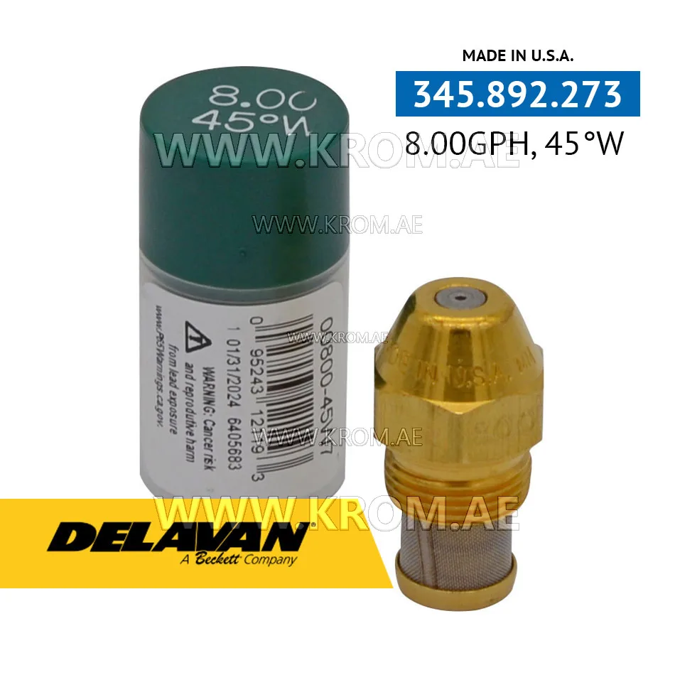 Delavan 8.00GPH, 45W nozzle