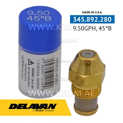 Delavan 9.50GPH, 45B nozzle
