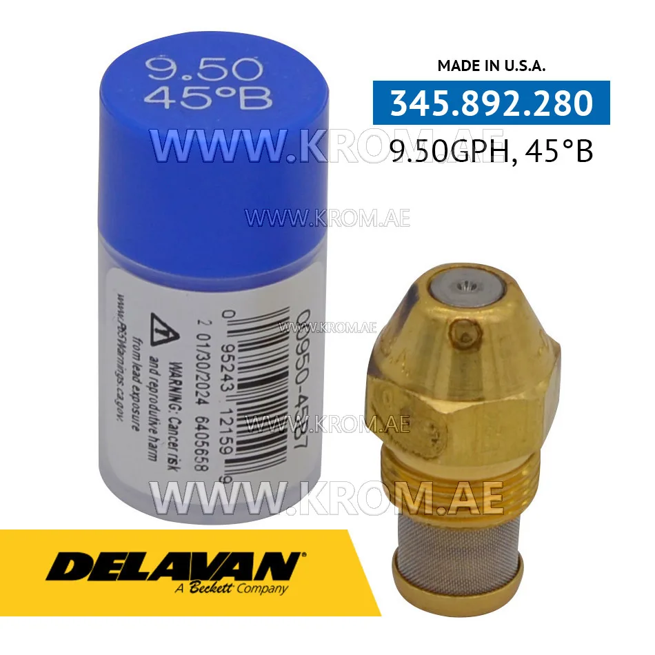 Delavan 9.50GPH, 45B nozzle