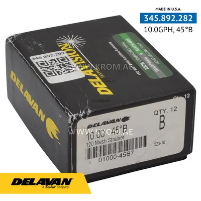 Delavan 10.00GPH, 45B nozzle