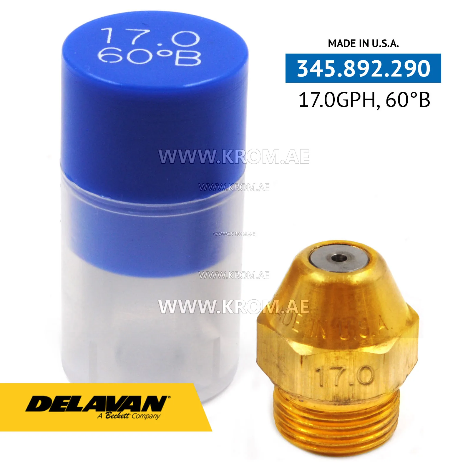 Delavan 17.00GPH, 60B nozzle