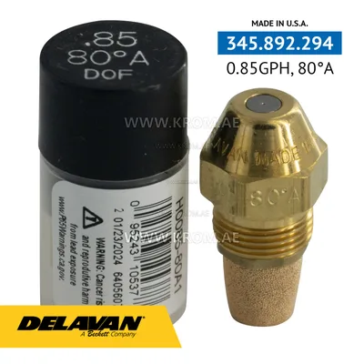 Delavan 0.85GPH, 80A nozzle