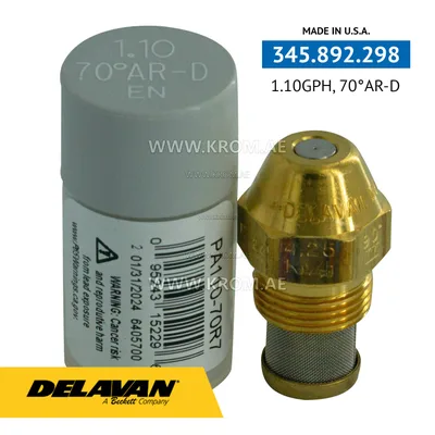 Delavan 1.10 GPH, 70AR (7) nozzle