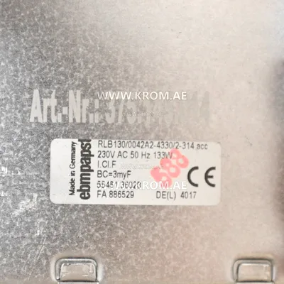 ebmpapst RLB130/0042A2-4330/2-314 acc, 55461.36020 fan
