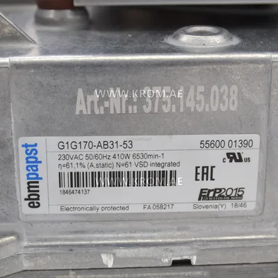 ebmpapst G1G170-AB31-53, 55600.01390 fan