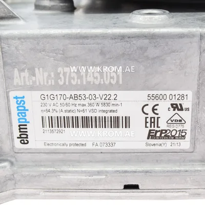 ebmpapst G1G170AB5303, 55600.01281 fan