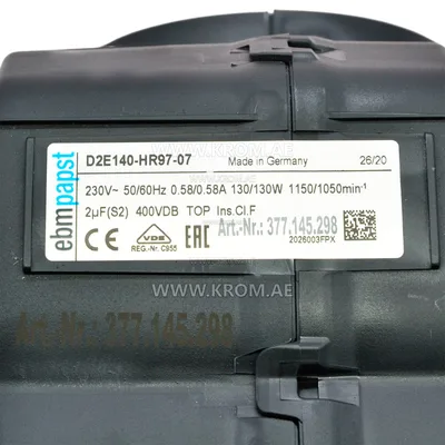 ebmpapst D2E140HR9707 fan