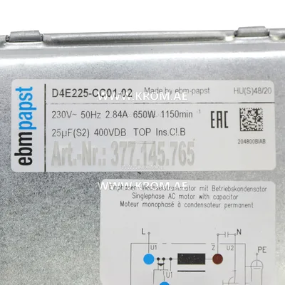 ebmpapst D4E225CC0102 fan