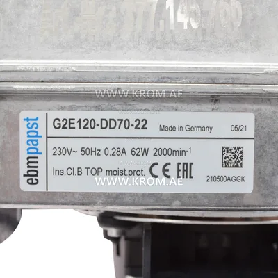 ebmpapst G2E120DD7022 fan