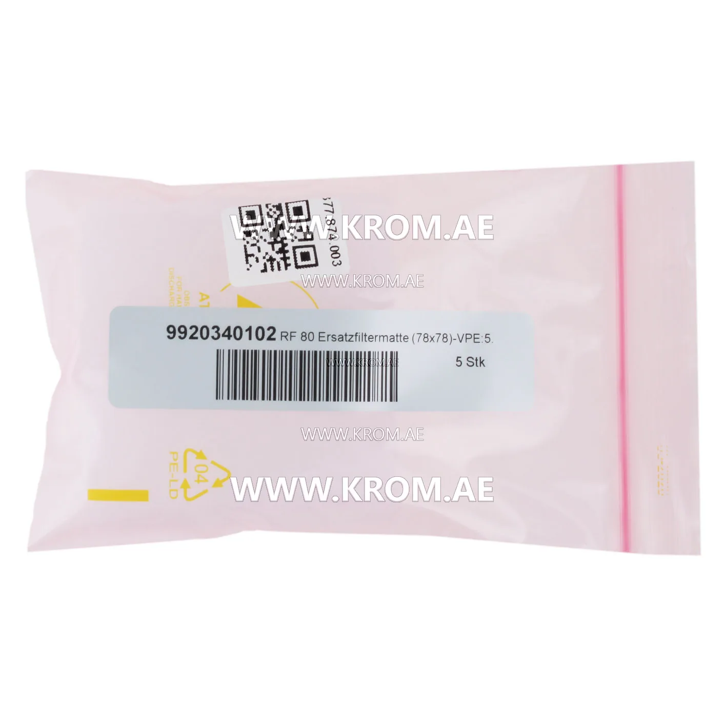 ebmpapst RF80, 9920340102 filter