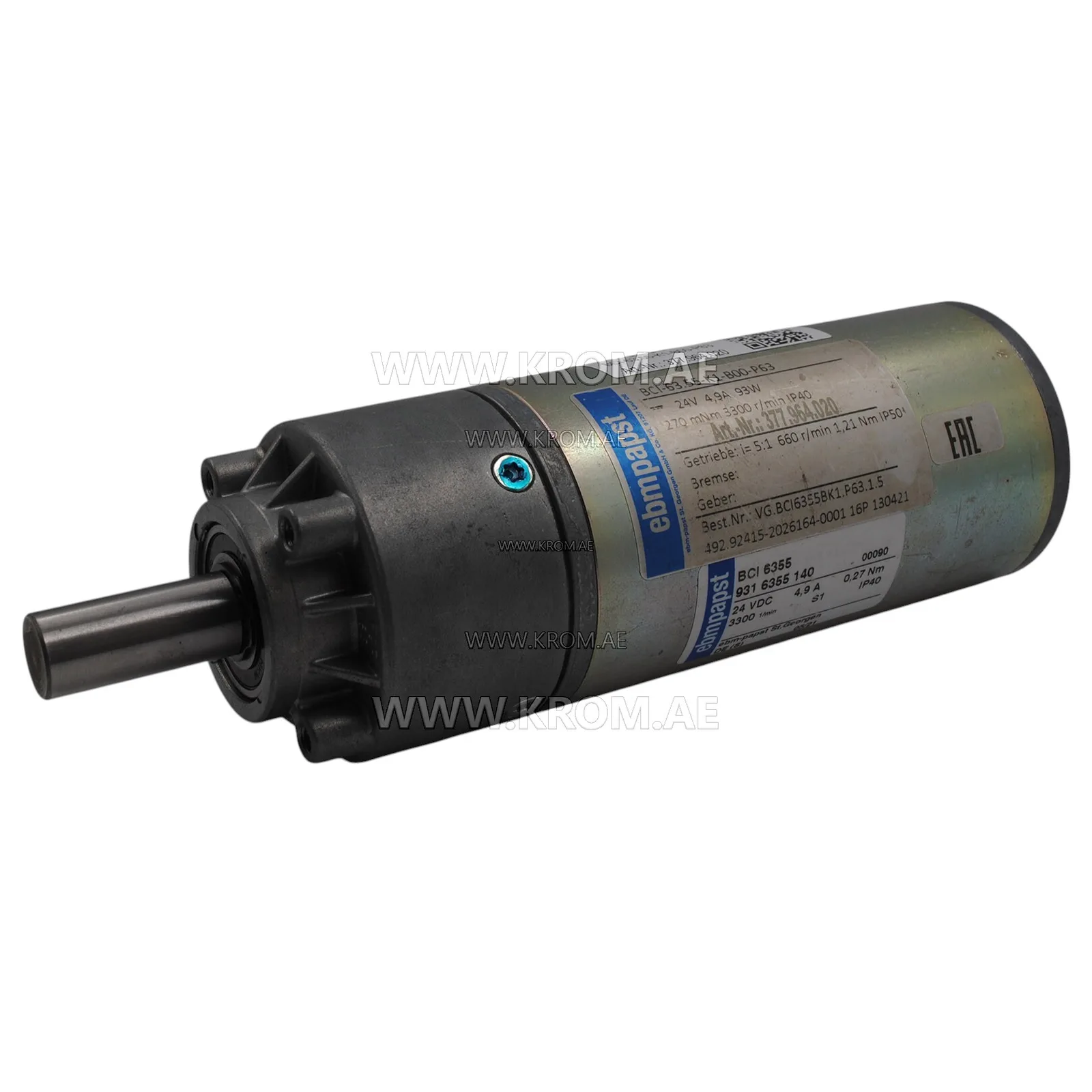ebmpapst VG.BCI6355BK1.P63.1.5, 8321300017 motor