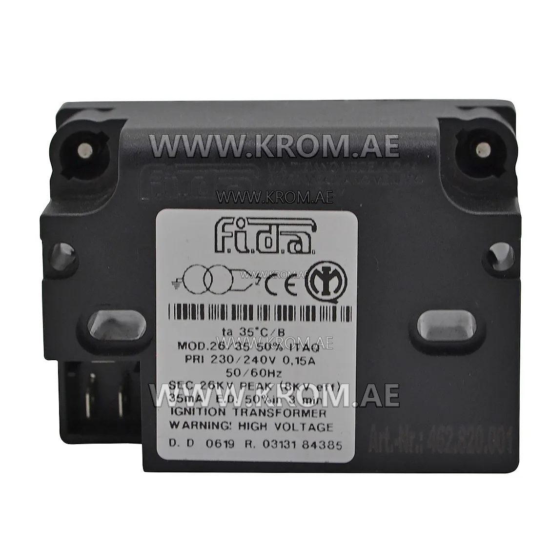 Fida 26/35 50% ITAQ ignition transformer