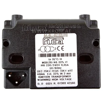 Fida 26/48 ignition transformer
