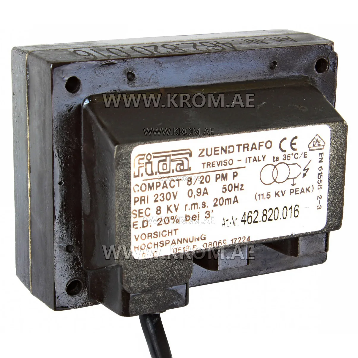 Fida 8/20PM P compact ignition transformer