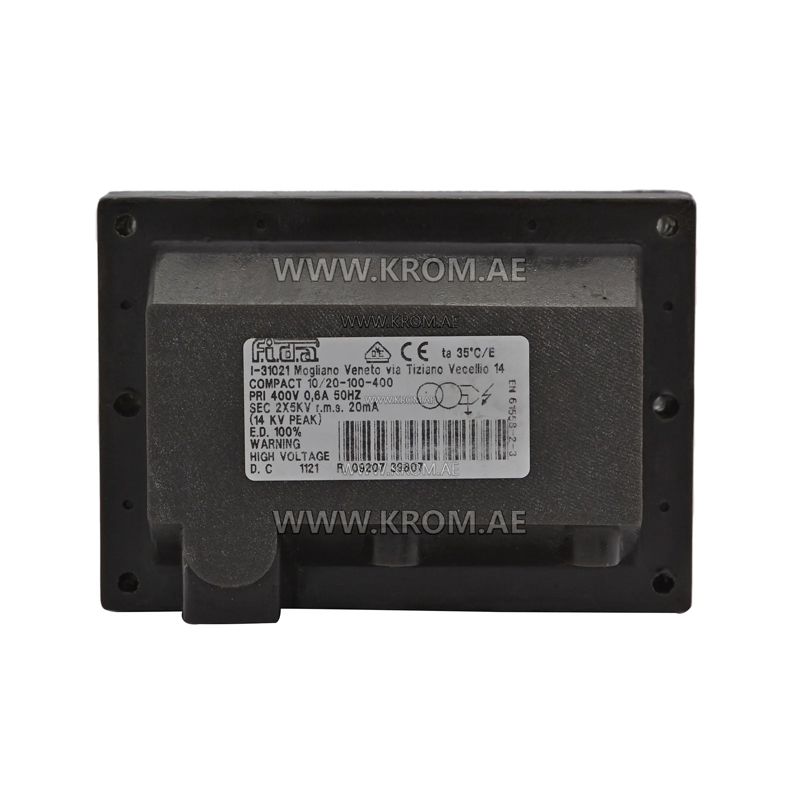 Fida Compact 10/20-100-400 100% 400 V ignition transformer