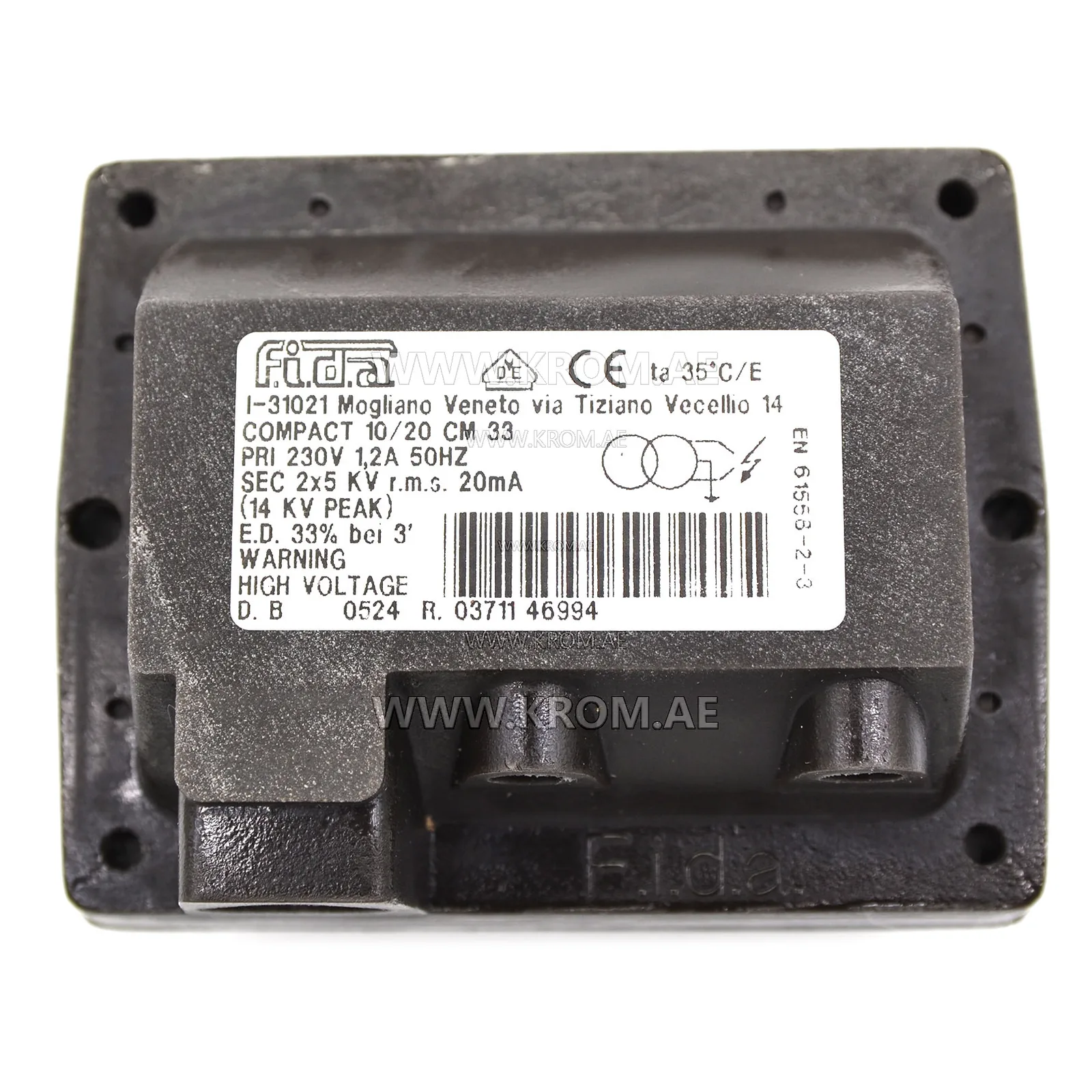Fida Compact 10/20 CM33% ignition transformer