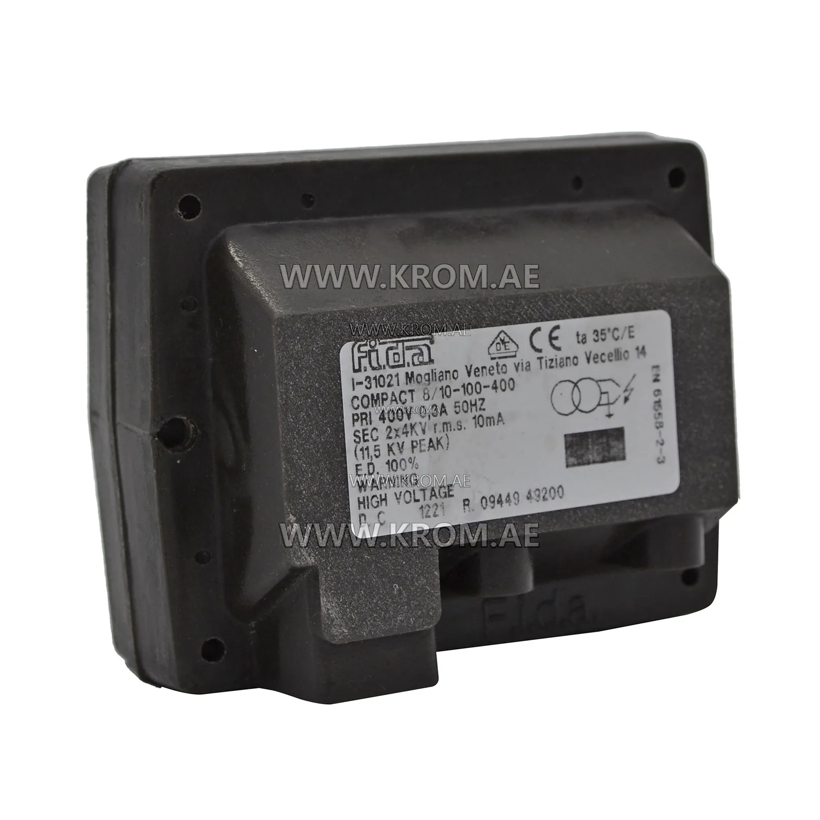 Fida Compact 8/10CM 400V ignition transformer