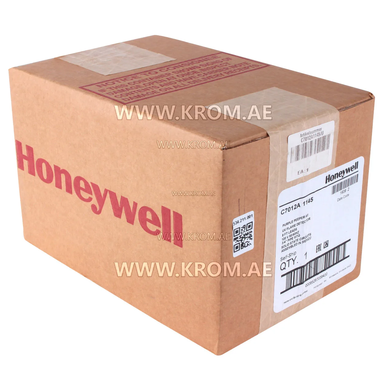 Honeywell C7012A1145 UV flame detector 120V