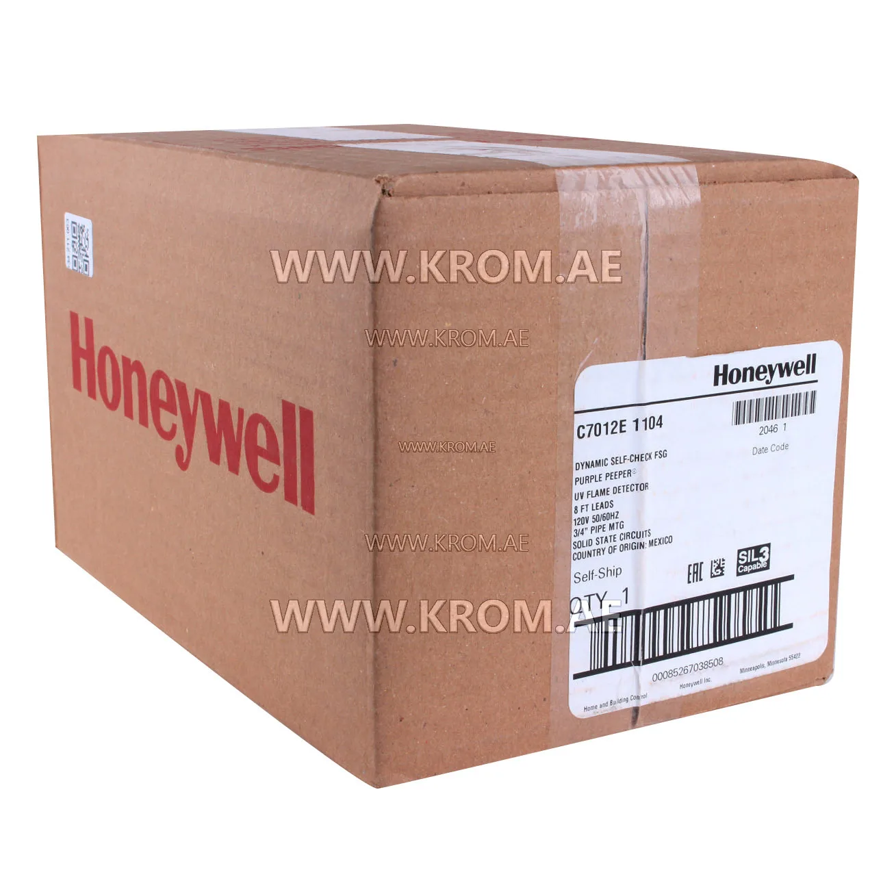 Honeywell C7012E1104 UV flame detector 120V self-check