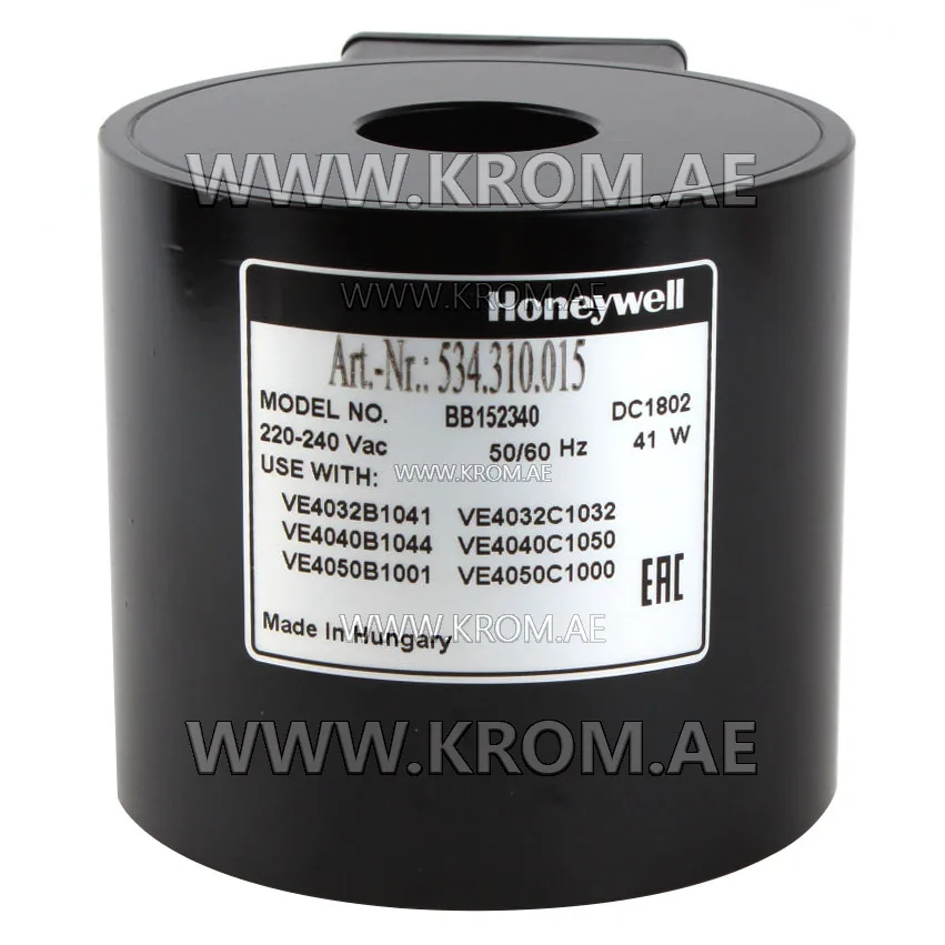 Honeywell BB152340 coil for VE4050B/C valves, 220-240V