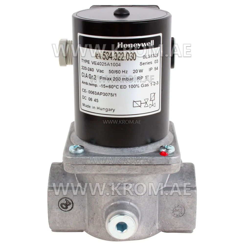 Honeywell VE4025A1004 gas solenoid valve 1"