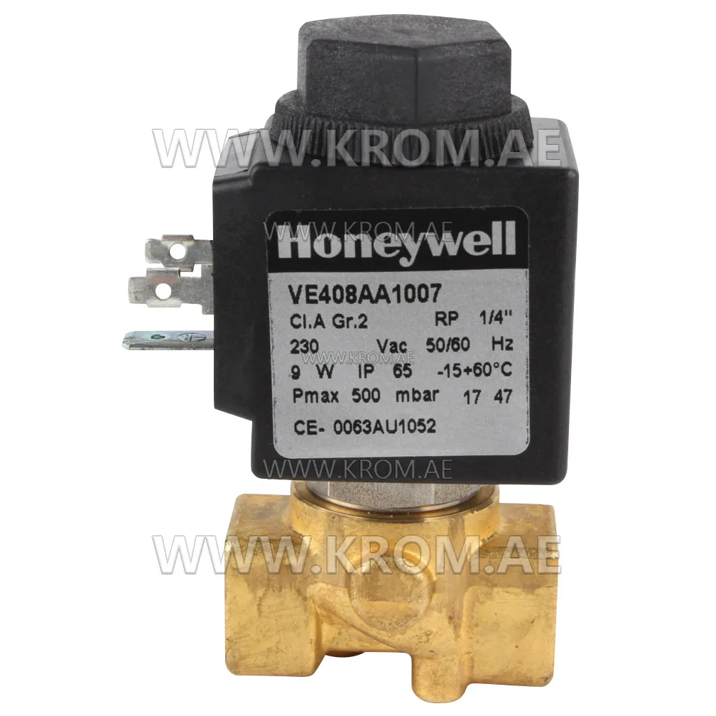 Honeywell VE408AA1007 solenoid valve 1/4" 500 mbar